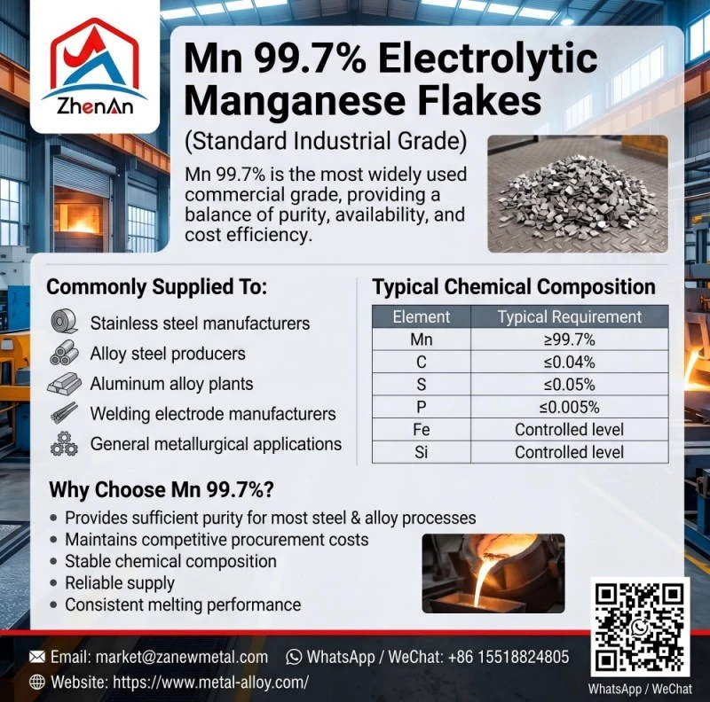 Premium Quality 99.7% Electrolytic Manganese Metal Flake for Industrial Casting Premium Quality 99.7% Electrolytic Manganese Metal Flake for Industrial Casting